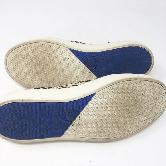 ROTHY’S | Camo Cat Leopard Animal Print Slip On Sneakers Women’s Size 8 - Picture 11 of 12